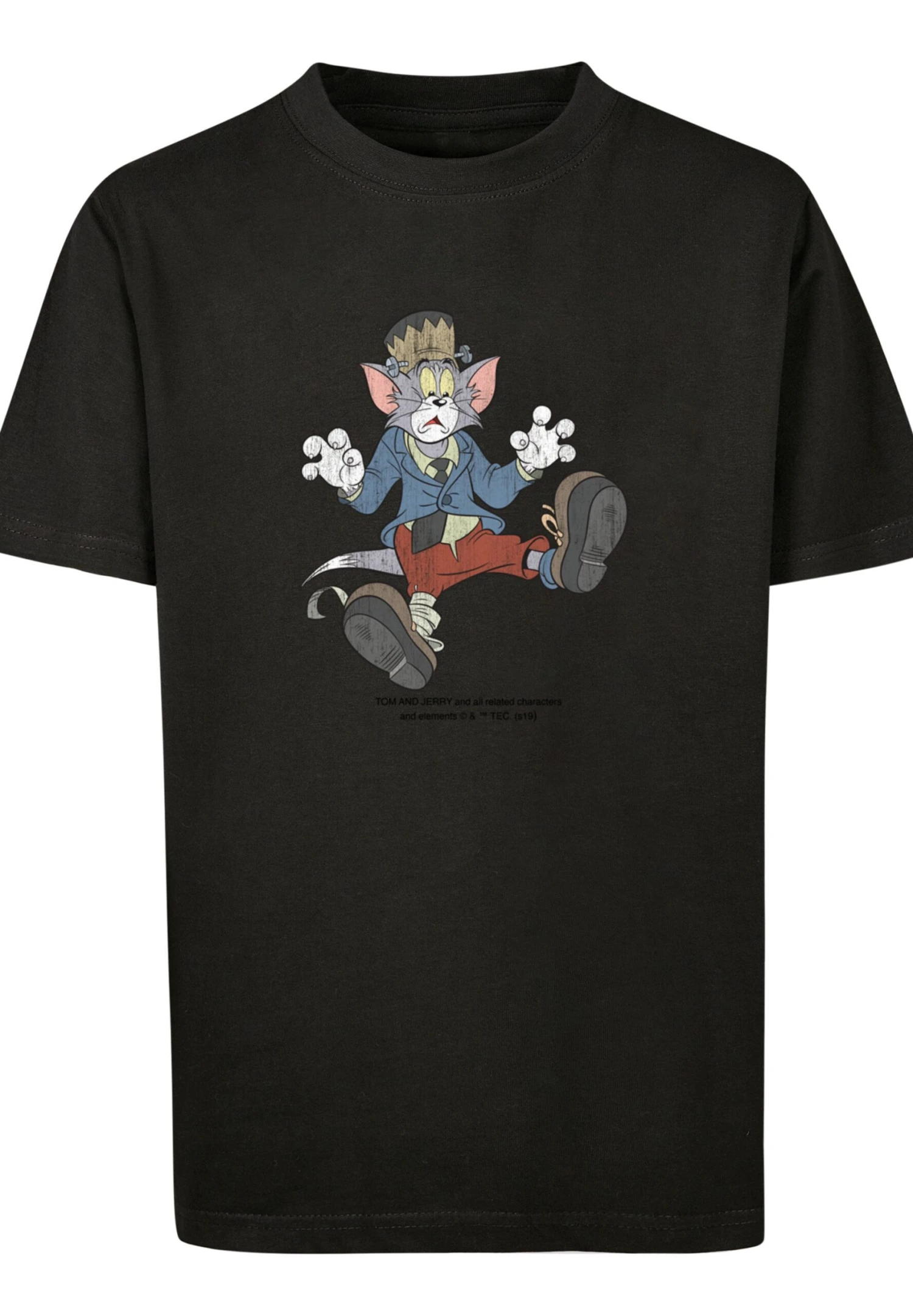 F4NT4STIC Tom And Jerry Tv Serie Frankenstein Tom - T-Shirt Print - Black 8 F4NT4STIC Tom And Jerry Tv Serie Frankenstein Tom - T-Shirt Print - Black - Afbeelding 6