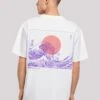 F4NT4STIC Kanagawa Welle Japan - T-Shirt Print - Weiß -F4Nt4Stic edc34ca63ab24ceca52438e3265a07fb