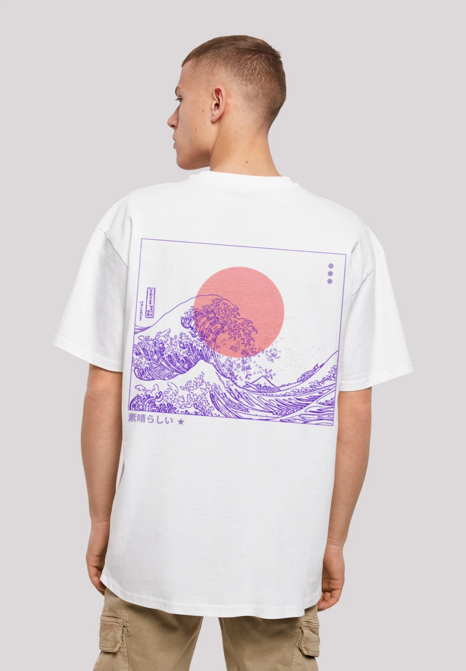 F4NT4STIC Kanagawa Welle Japan - T-Shirt Print - Weiß 3 F4NT4STIC Kanagawa Welle Japan - T-Shirt Print - Weiß