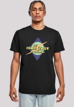 F4NT4STIC Big Bang Theory The Comic Center - T-Shirt Print - Black