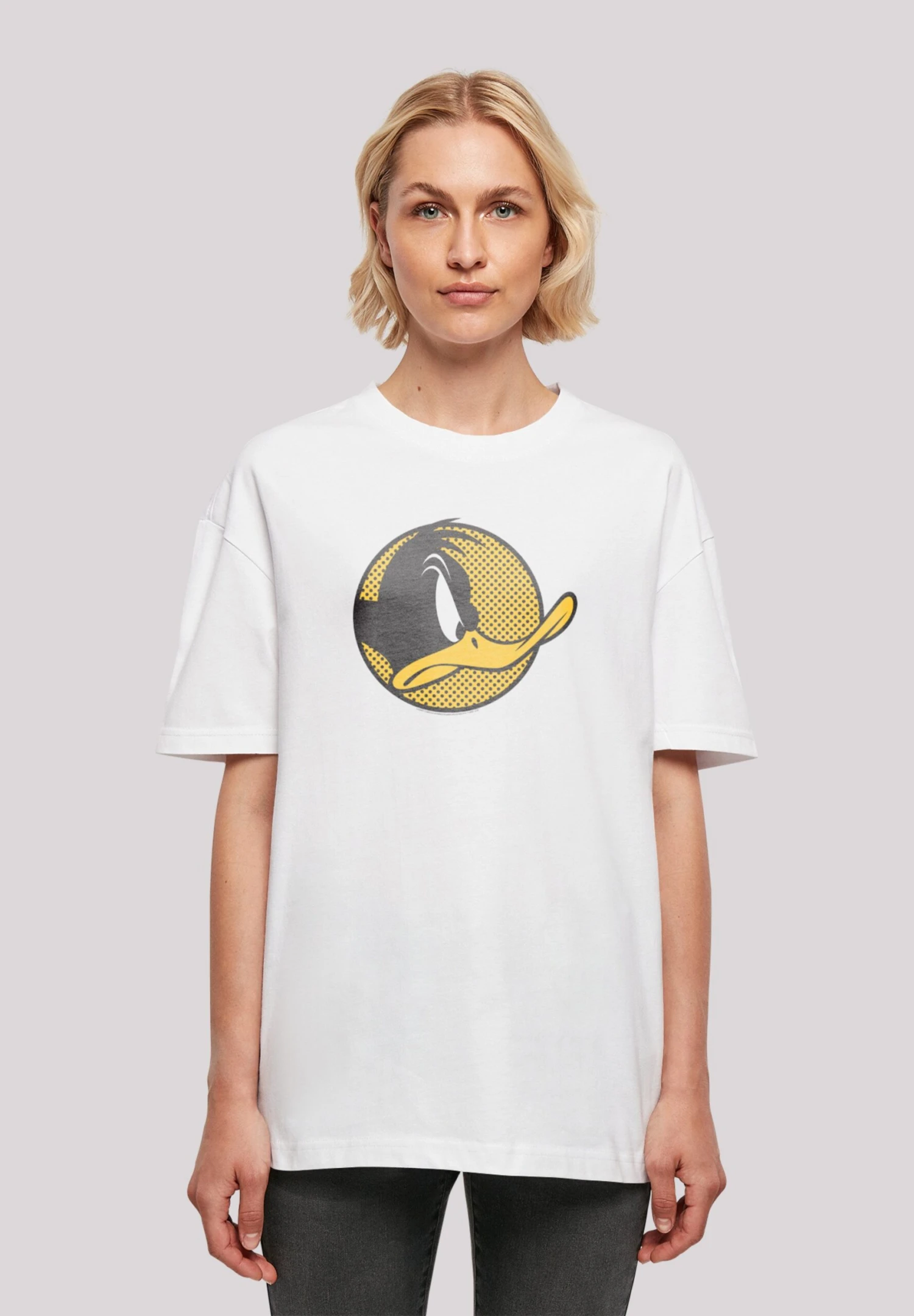 F4NT4STIC Looney Tunes Trickfilm Serie Cartoon Daffy Duck Dotted Profile - T-Shirt Print - White 3 F4NT4STIC Looney Tunes Trickfilm Serie Cartoon Daffy Duck Dotted Profile - T-Shirt Print - White