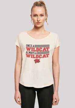 F4NT4STIC Disney High School Musical Once A Wildcat Always A Wildcat - T-Shirt Print - Whitesand