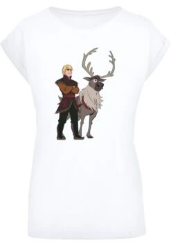 F4NT4STIC Disney Frozen 2 Sven And Kristoff - T-Shirt Print - White -F4Nt4Stic f16355f131cd4db4ac2de30c068fecb0