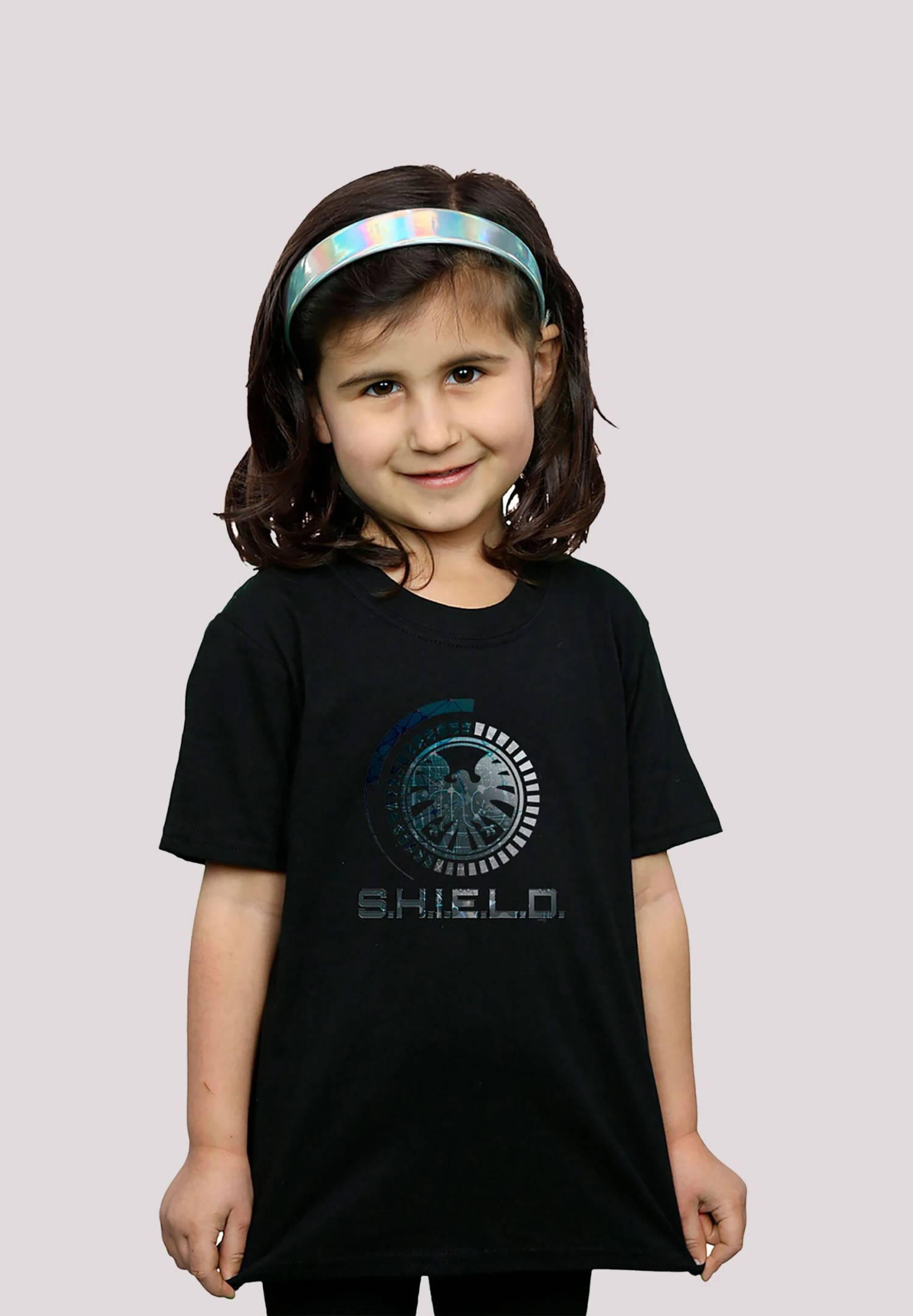 F4NT4STIC Marvel Avengers Shield CircuitsPremium Superhelden Iron- T-Shirt Print - Black 3 F4NT4STIC Marvel Avengers Shield CircuitsPremium Superhelden Iron- T-Shirt Print - Black