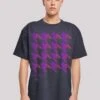 F4NT4STIC Hahnentritt Pink - T-Shirt Print - Navy -F4Nt4Stic f3b3ec8f40a84041889d5cc9ee2c411c