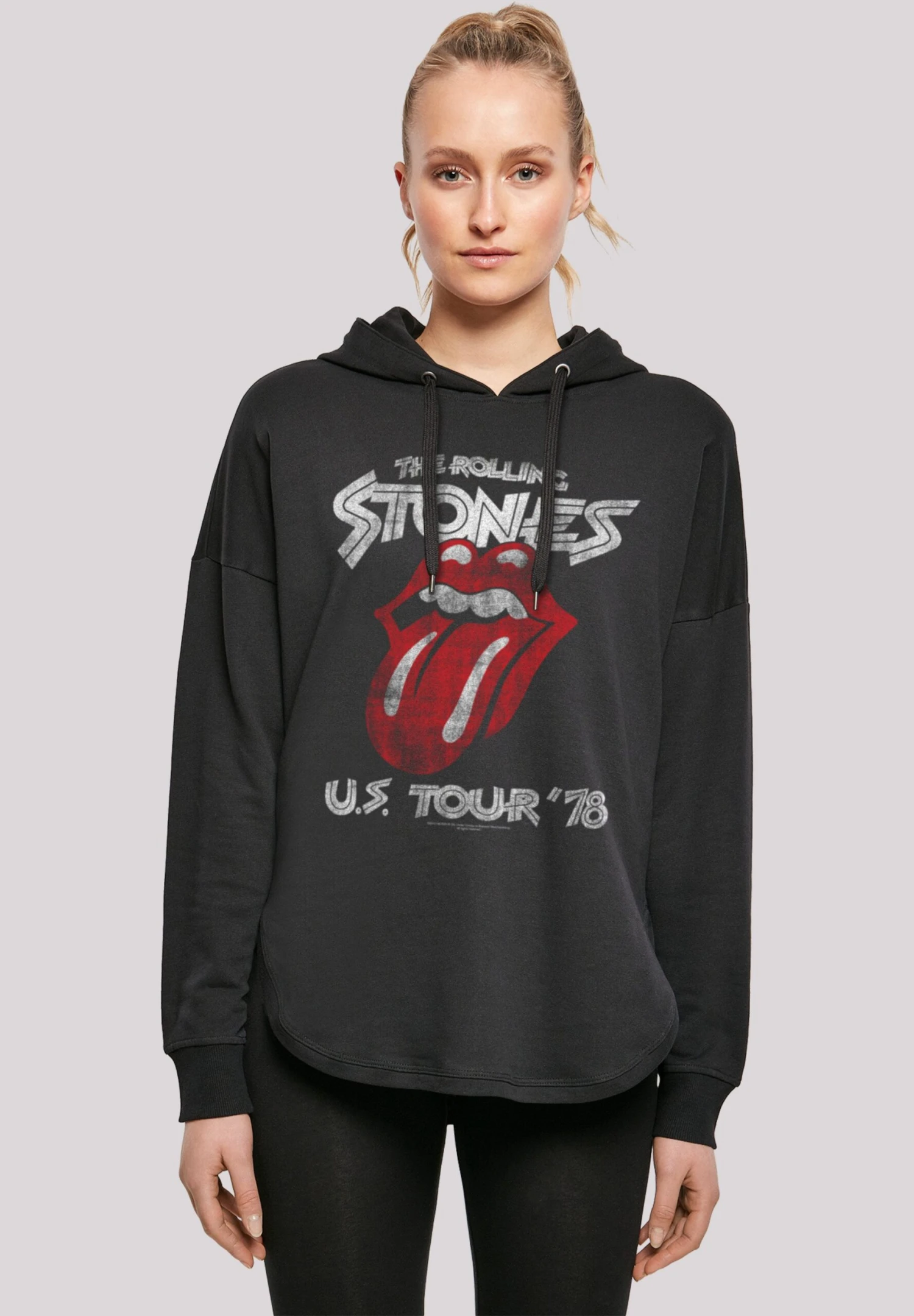 F4NT4STIC The Rolling Stones Rock Band Us Tour '78 Front - Hoodie - Black 3 F4NT4STIC The Rolling Stones Rock Band Us Tour '78 Front - Hoodie - Black