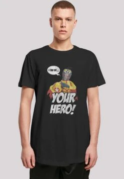 F4NT4STIC Disney Die Muppets Gonzo I Can Be Your Hero - T-Shirt Print - Black