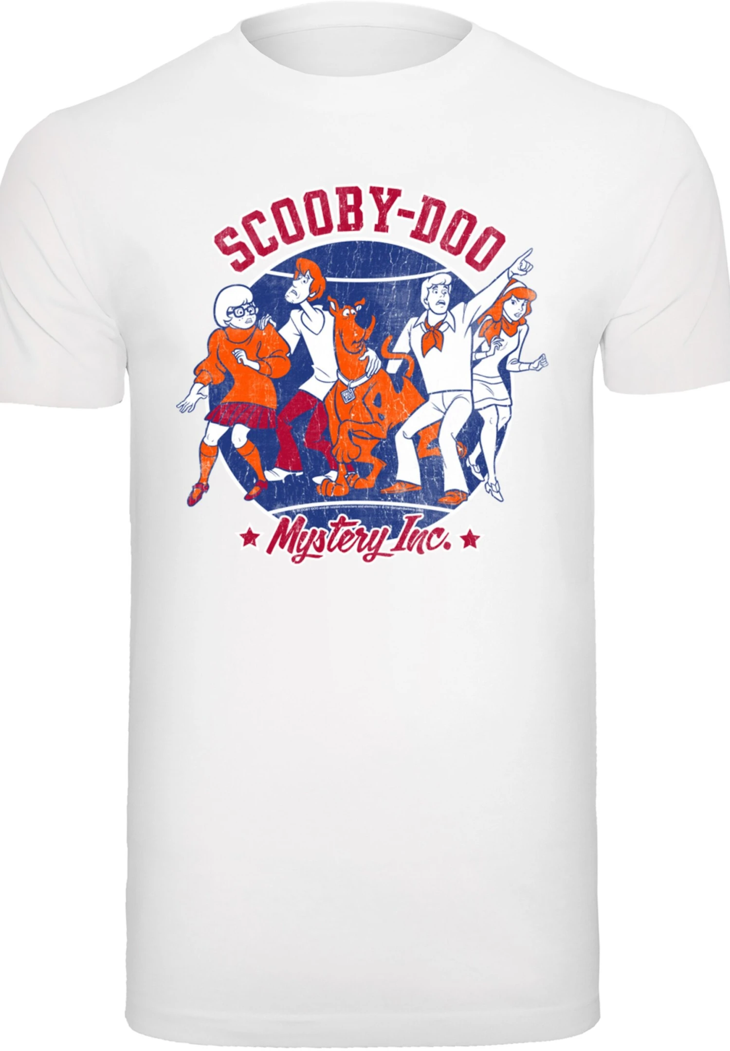 F4NT4STIC Scooby Doo Collegiate Circle - T-Shirt Print - White 8 F4NT4STIC Scooby Doo Collegiate Circle - T-Shirt Print - White - Afbeelding 6
