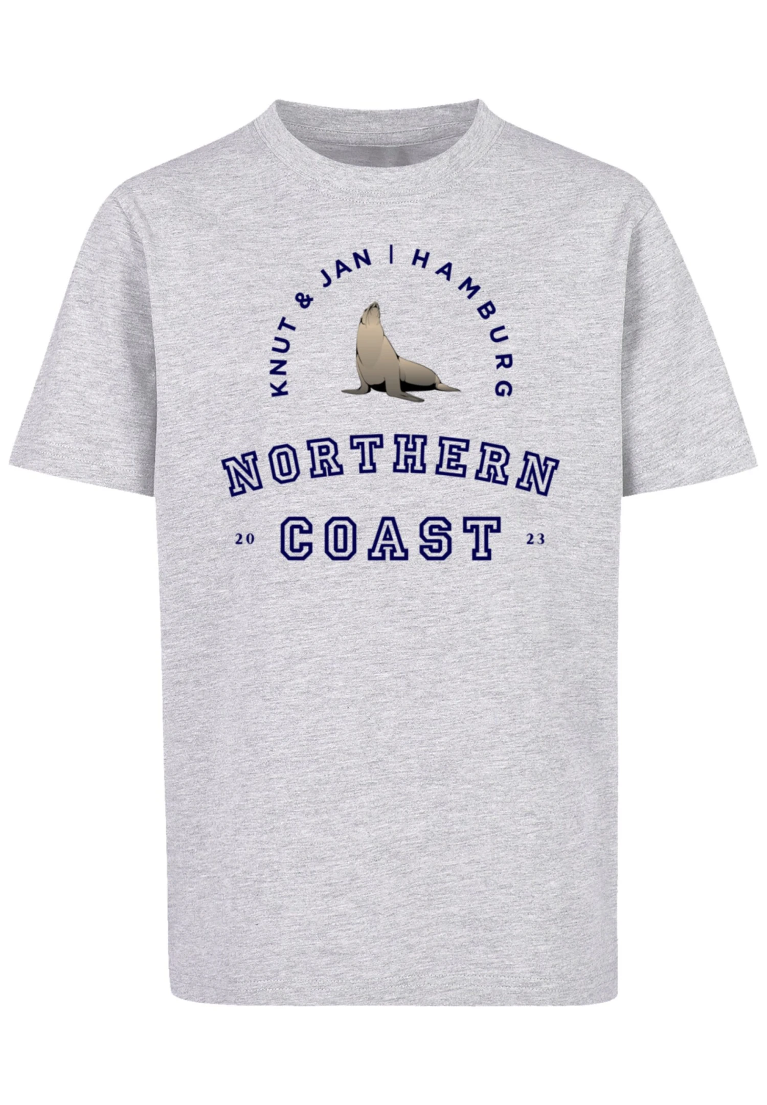 F4NT4STIC Robbe Knut Jan Hamburg - T-Shirt Print - Heather Grey 8 F4NT4STIC Robbe Knut Jan Hamburg - T-Shirt Print - Heather Grey - Afbeelding 6