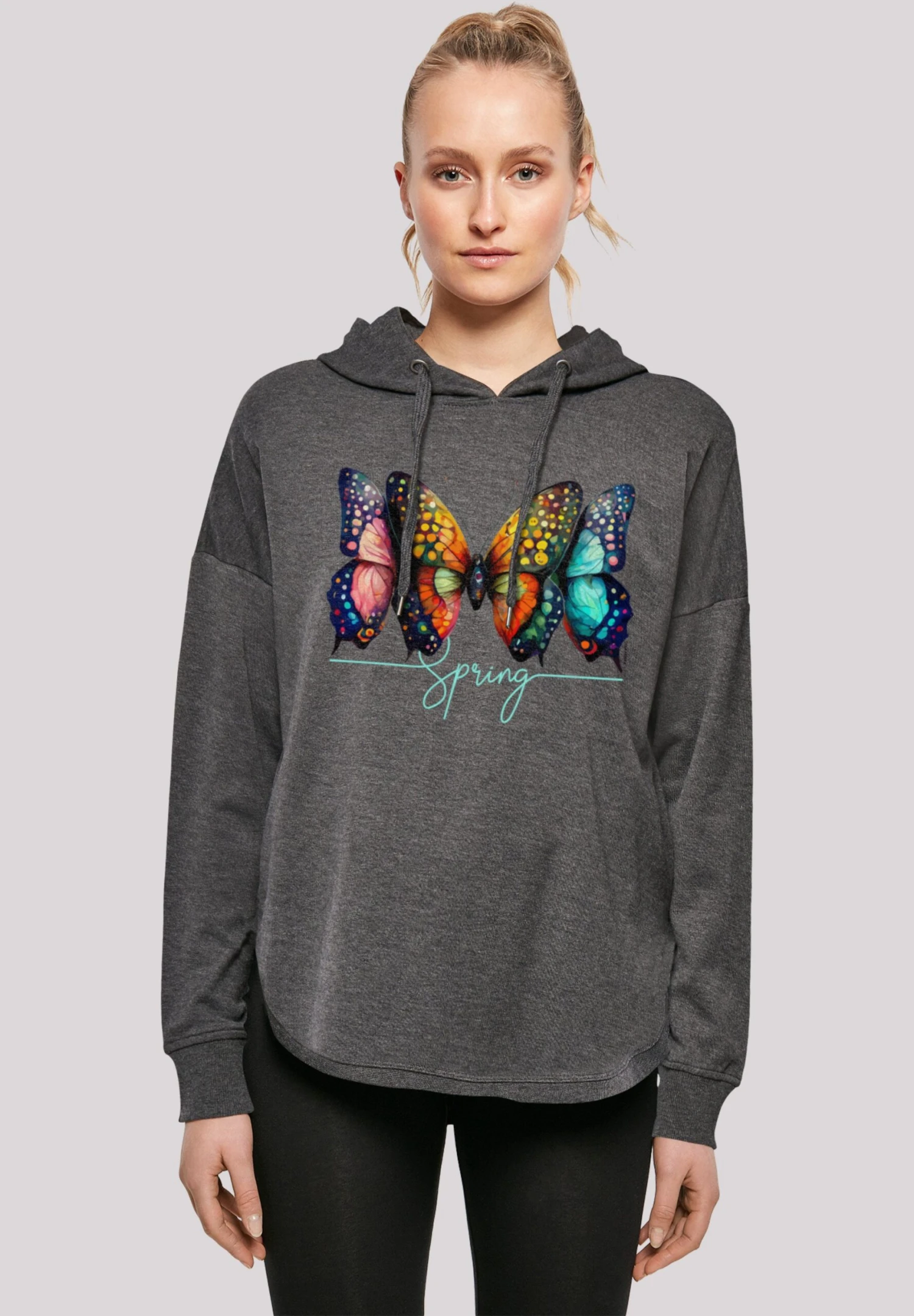 F4NT4STIC Schmetterling Illusion - Hoodie - Charcoal 3 F4NT4STIC Schmetterling Illusion - Hoodie - Charcoal