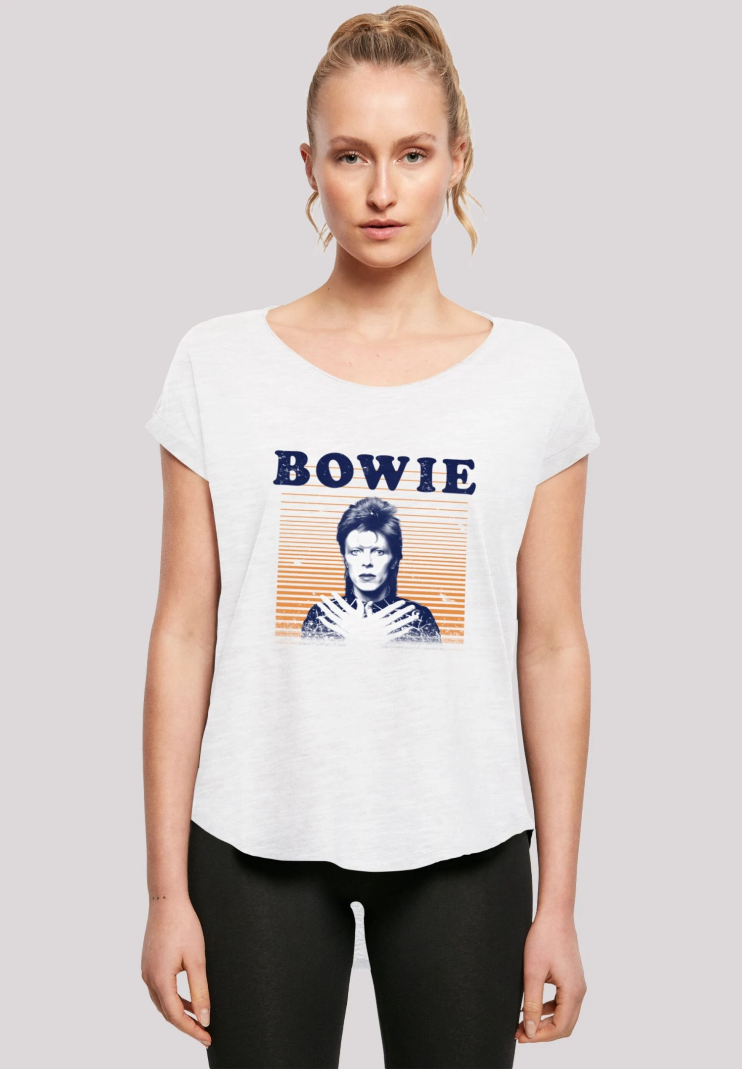 F4NT4STIC David Bowie - T-Shirt Print - White 3 F4NT4STIC David Bowie - T-Shirt Print - White