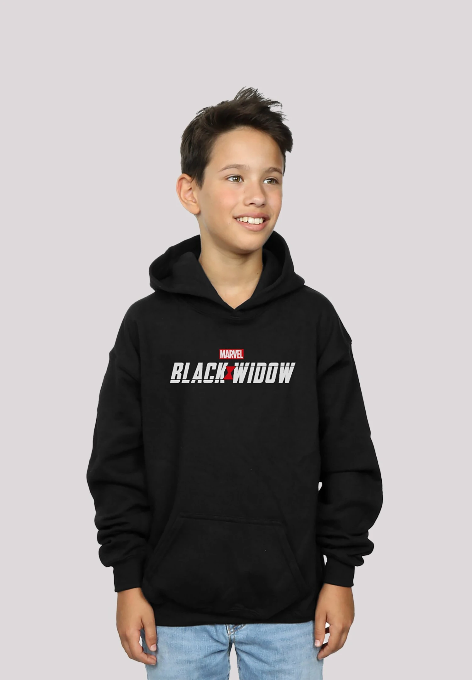 F4NT4STIC Marvel Black Widow Movie Logo - Premium Superhelden Iron Man Cap - Hoodie - Black 3 F4NT4STIC Marvel Black Widow Movie Logo - Premium Superhelden Iron Man Cap - Hoodie - Black