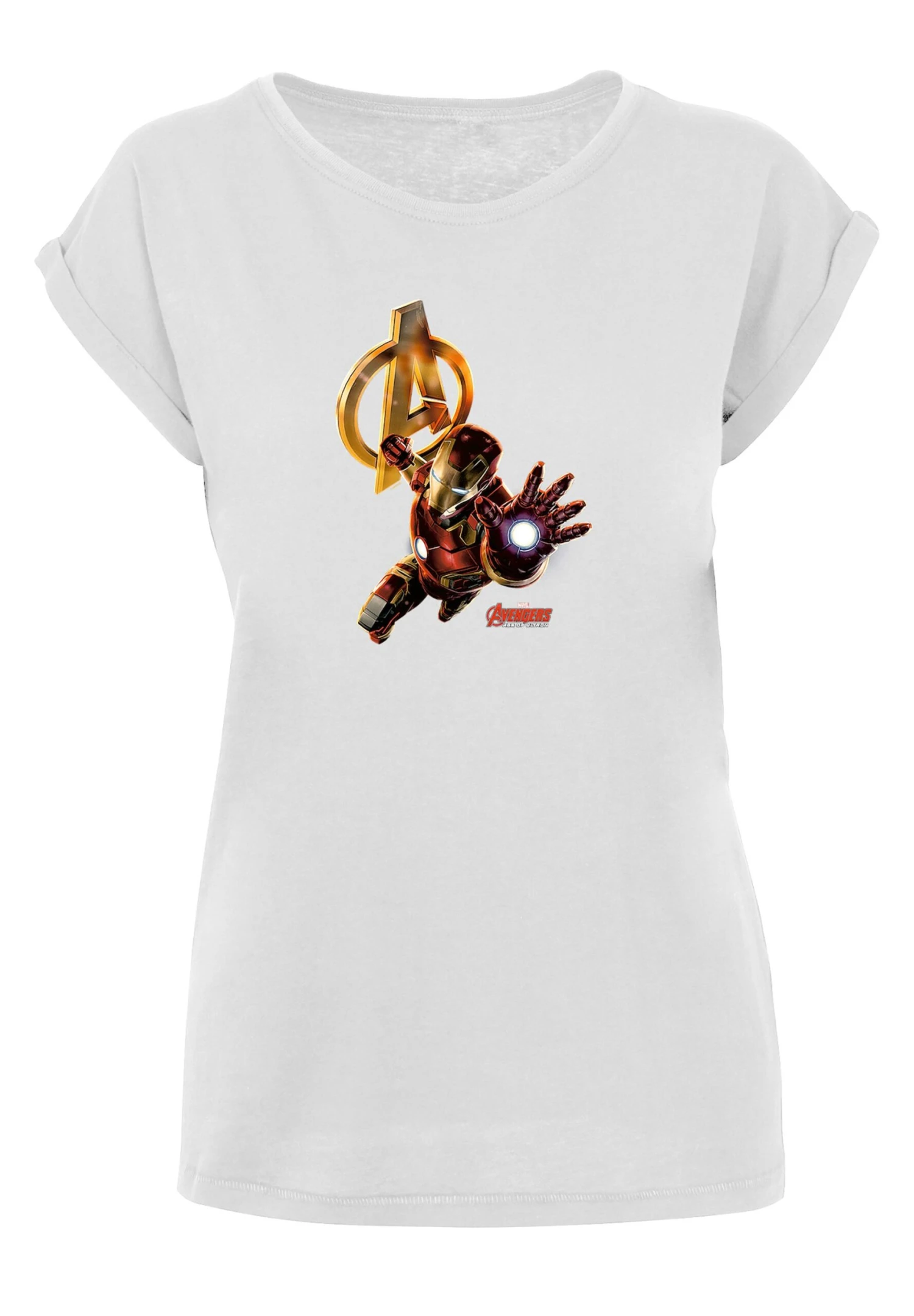 F4NT4STIC Marvel Avengers Age Of Ultron Iron Man - T-Shirt Print - White 4 F4NT4STIC Marvel Avengers Age Of Ultron Iron Man - T-Shirt Print - White - Afbeelding 2