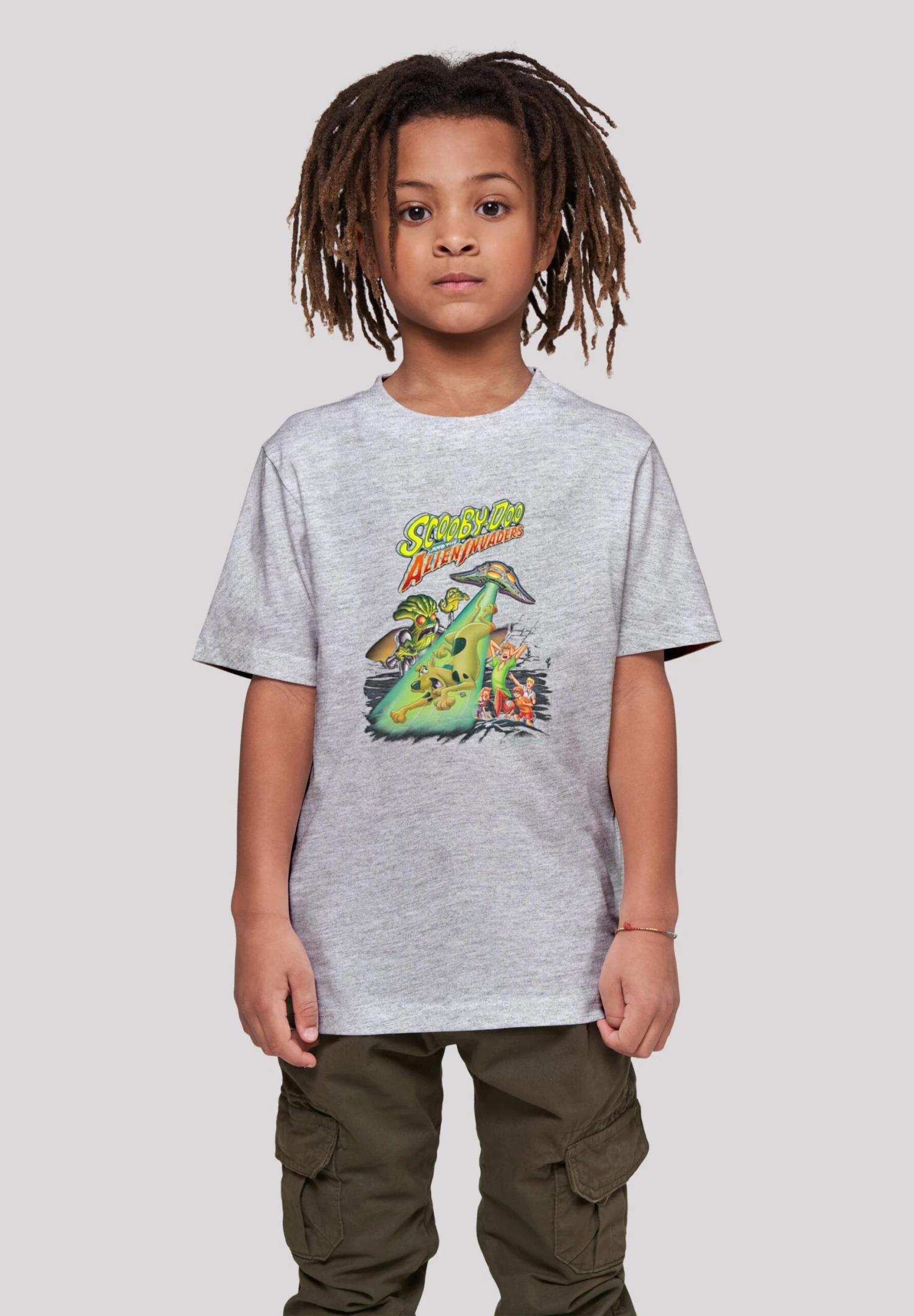 F4NT4STIC Scooby Doo And The Alien Invaders - T-Shirt Print - Heather Grey 4 F4NT4STIC Scooby Doo And The Alien Invaders - T-Shirt Print - Heather Grey - Afbeelding 2