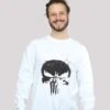 F4NT4STIC Marvel Knights Punisher Tv Skull Premium Superhelden Iron Man- Sweater - White -F4Nt4Stic fbf1438a7b40400da38870ba56c3866f
