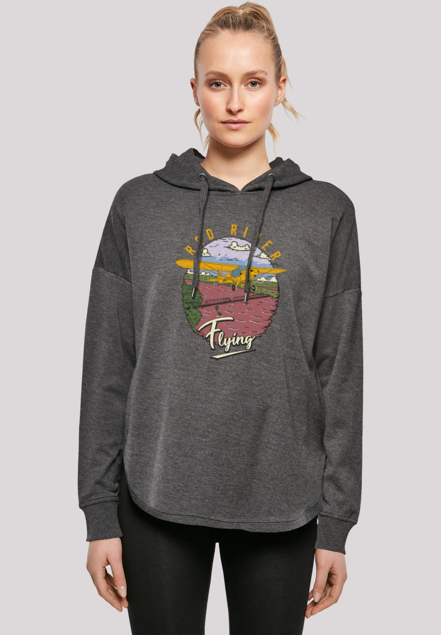F4NT4STIC Red River Flying - Hoodie - Charcoal 3 F4NT4STIC Red River Flying - Hoodie - Charcoal