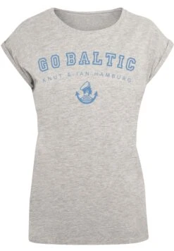 F4NT4STIC Plus Size Go Baltic - T-Shirt Print - Heather Grey