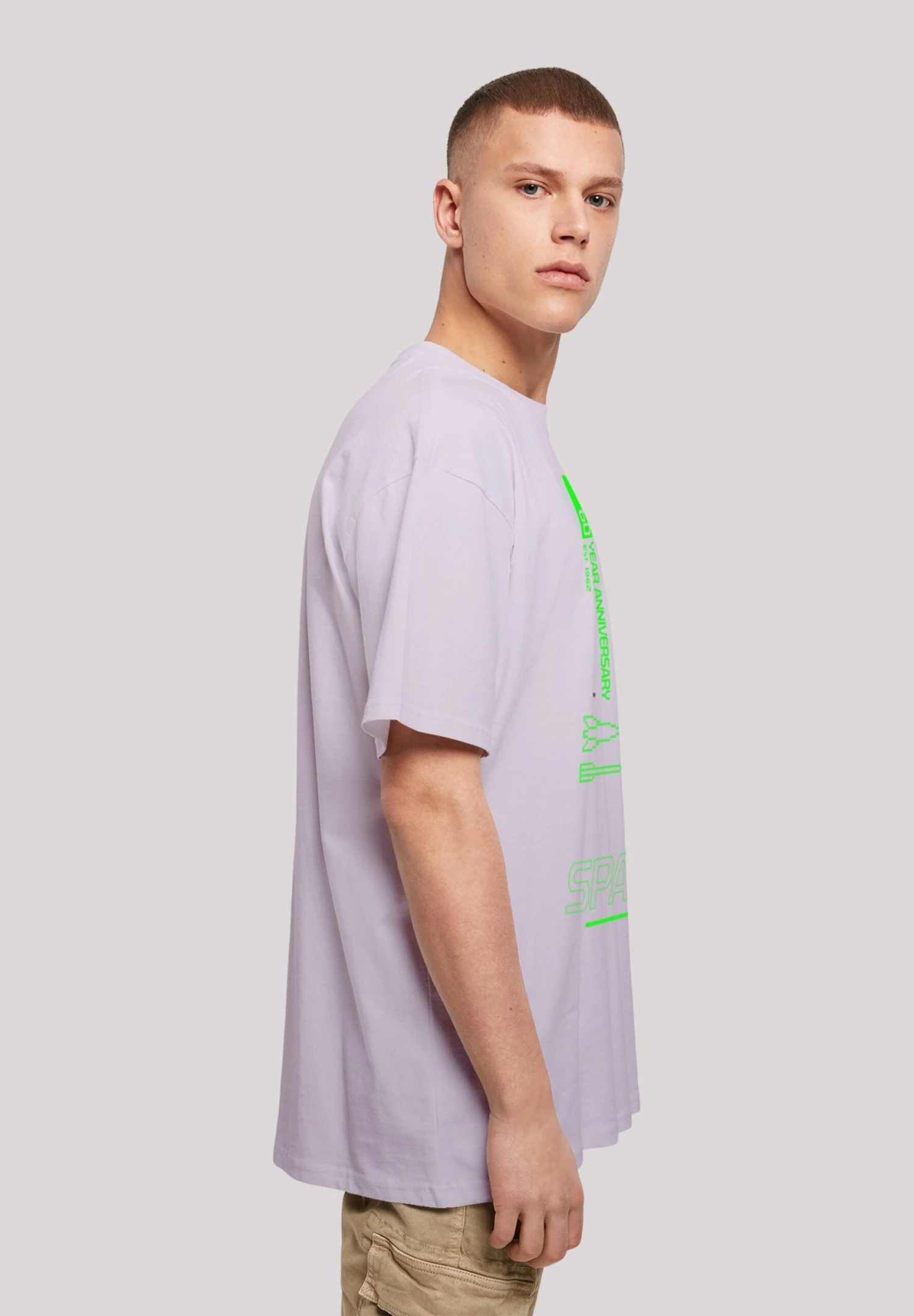 F4NT4STIC Spacewar Retro Gaming Sevensquared - T-Shirt Print - Lilac 6 F4NT4STIC Spacewar Retro Gaming Sevensquared - T-Shirt Print - Lilac - Afbeelding 4