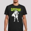 F4NT4STIC Dc Comics Superman Mono Action Pose - T-Shirt Print - Black 1 F4NT4STIC Dc Comics Superman Mono Action Pose - T-Shirt Print - Black -F4Nt4Stic ffad0fb9ba8d40cdb74cfbf1be3a2b90