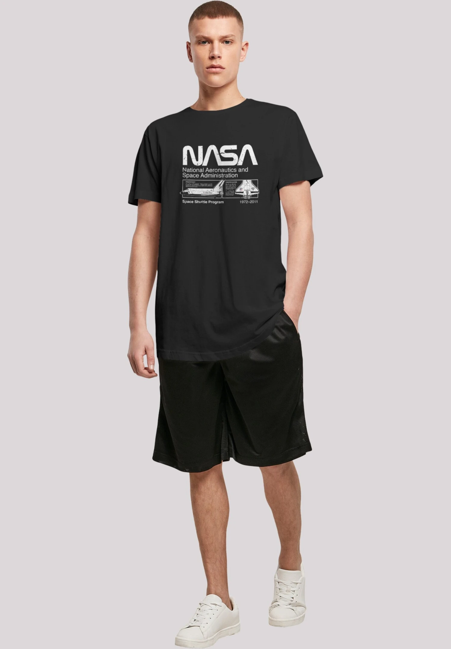 F4NT4STIC Nasa Space Shuttle - T-Shirt Print - Black 4 F4NT4STIC Nasa Space Shuttle - T-Shirt Print - Black - Afbeelding 2